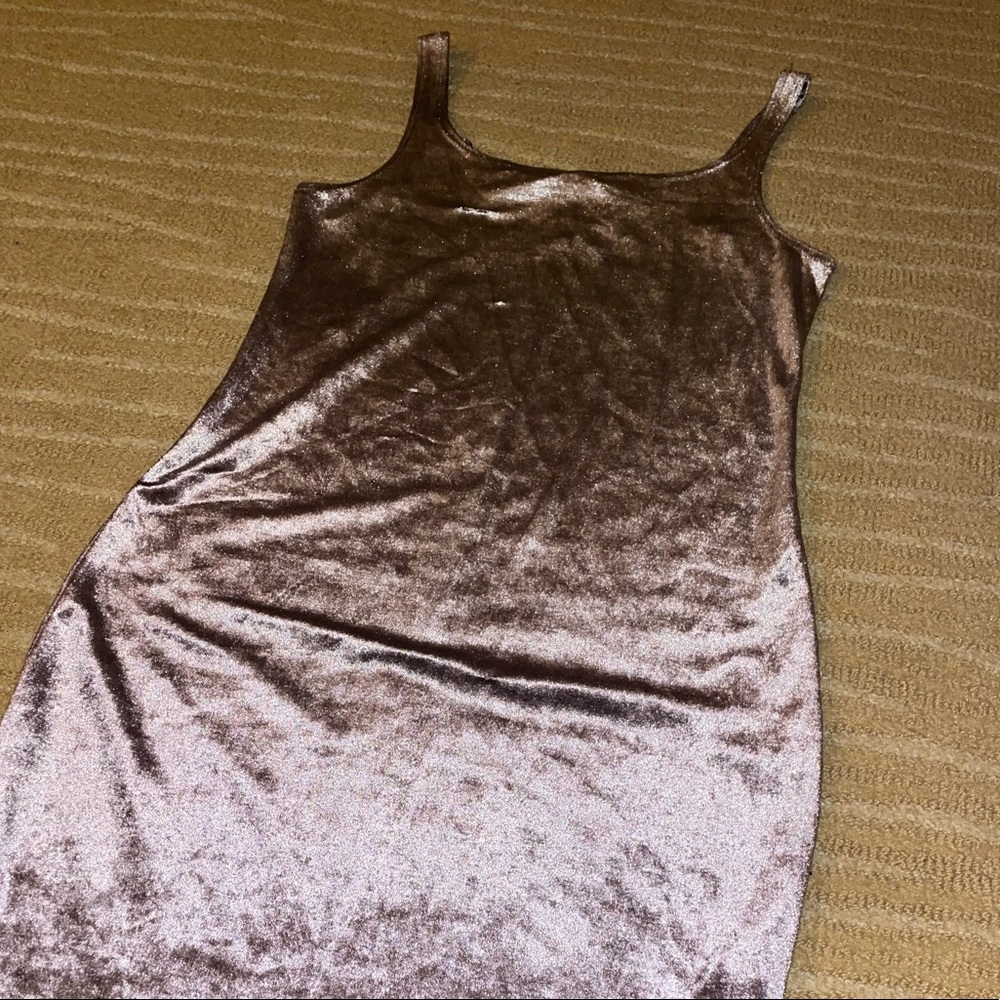 Zara - Velvet midi dress / light purple / size: S / GREAT CONDITION - Picture 6 of 8